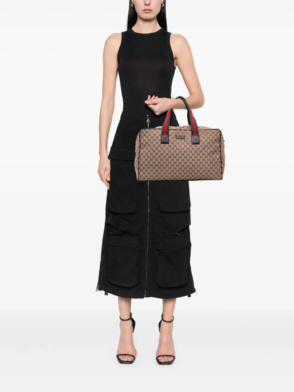 Gucci Pre-Owned 2016-2025 GG Canvas Web travel bag | Pre-Owned | Image 2