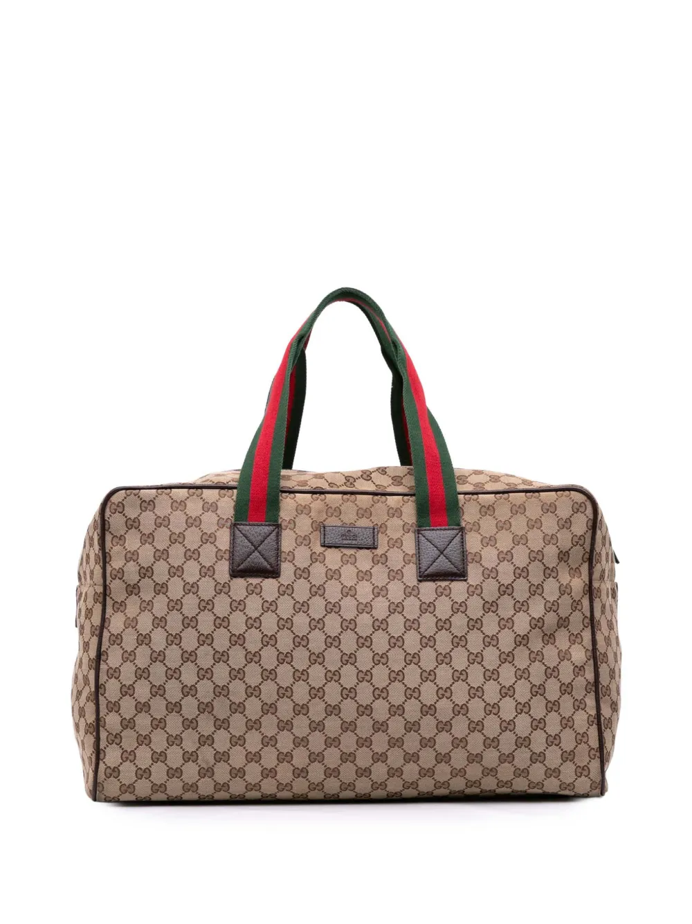 Gucci Pre-Owned 2016-2025 GG Canvas Web travel bag | Brown | Image 1