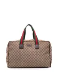 Gucci Pre-Owned 2016-2025 GG Canvas Web travel bag - Brown