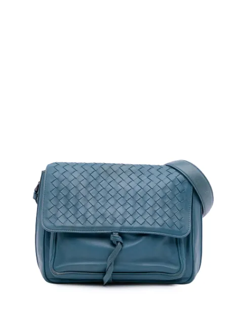 Bottega Veneta Pre-Owned 2012-2025 Intrecciato Trimmed Nappa Flap crossbody bag
