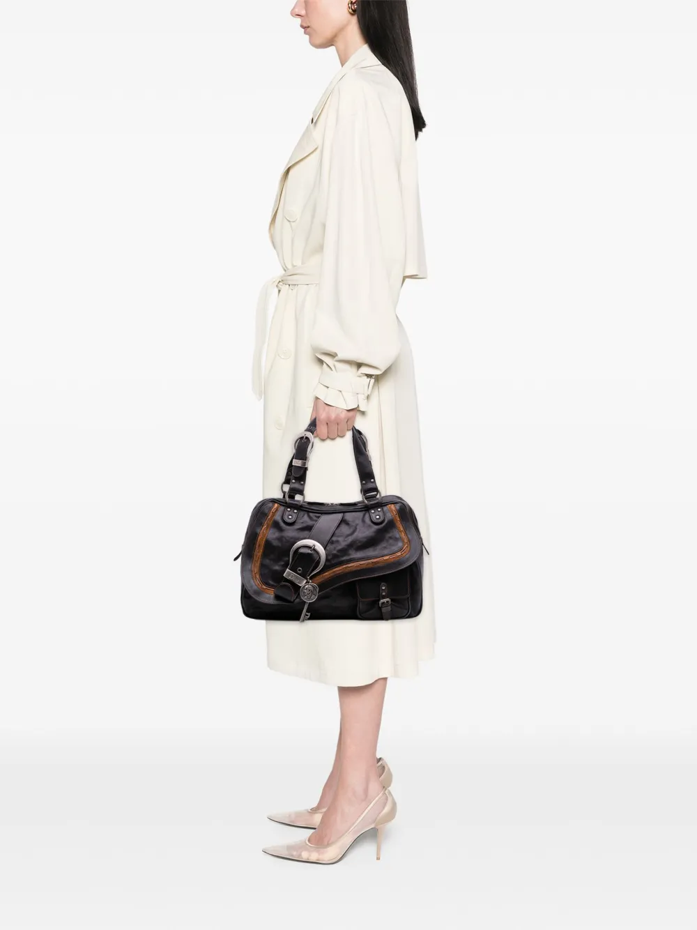 Christian Dior Pre-Owned 2007 Calfskin Gaucho Double Saddle shoulder bag | Pre-Owned | Image 2