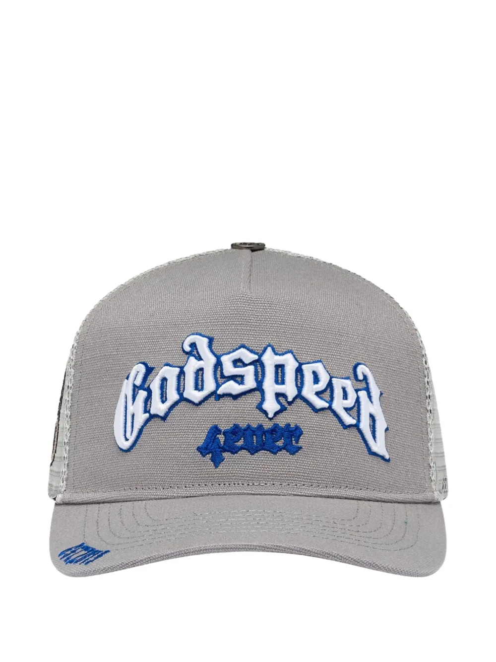 GODSPEED Forever embroidered trucker hat | Grey | Image 1