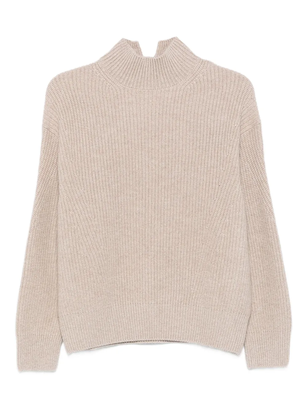 Agnona ribbed high-neck sweater - Toni neutri