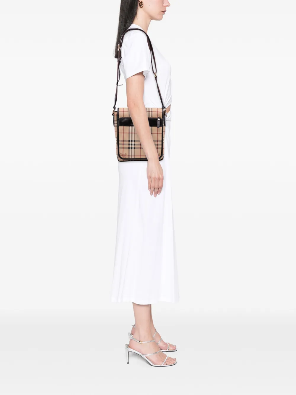 Burberry Pre-Owned 2000-2017 Haymarket Check Coated Canvas crossbody bag | Pre-Owned | Image 2
