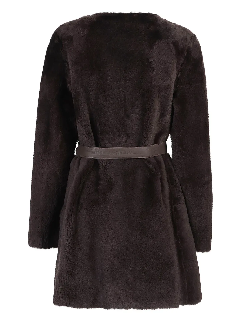 Sheepskin Belted Coat