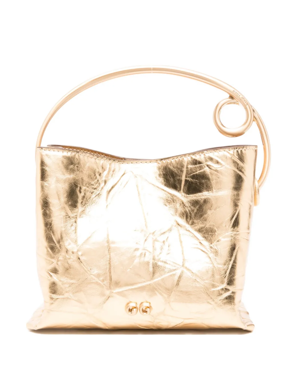Cult Gaia Lalli Top-handle Tote Bag In Gold
