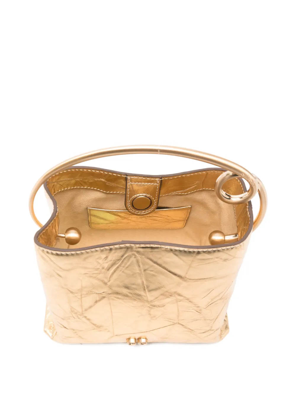 Cult Gaia Lalli Top-handle Tote Bag In Gold