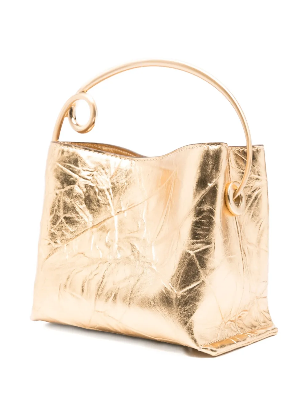 Cult Gaia Lalli Top-handle Tote Bag In Gold