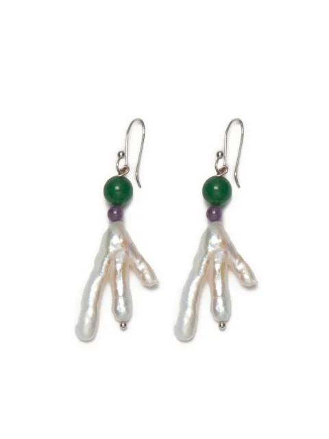 Gohar World Host chicken-foot earrings