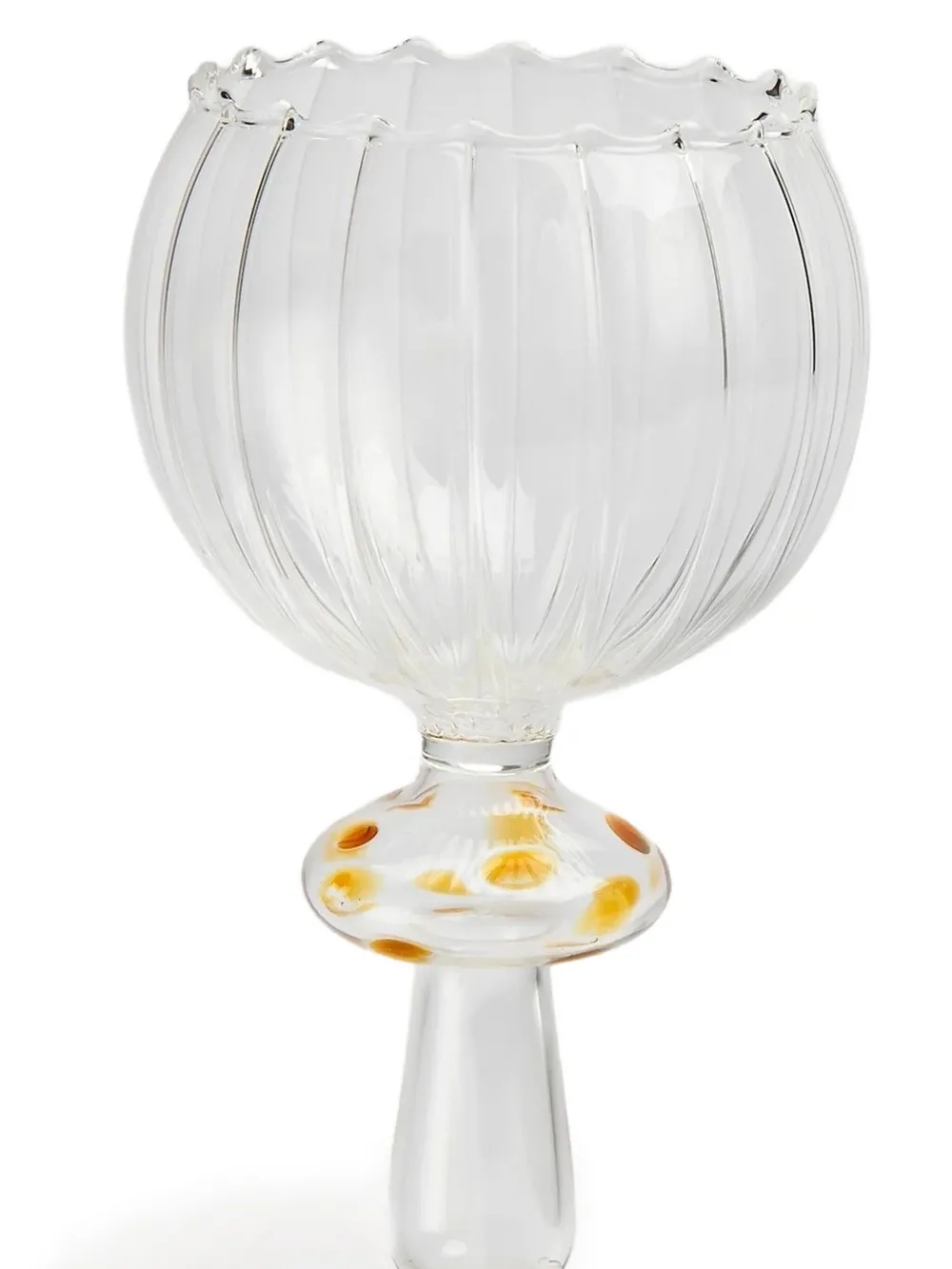 Gohar World Istanbul ribbed scalloped wine glass (300ml) | Glassware | Image 2