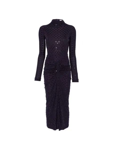 Alaïa draped studded maxi dress