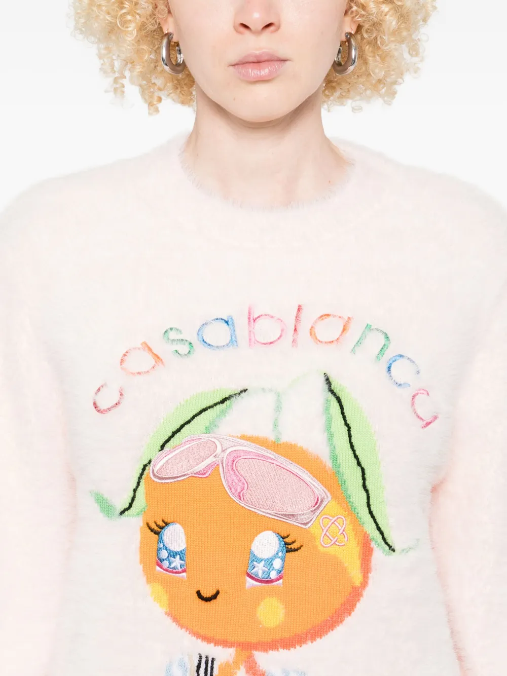 Casablanca Logo-embroidered Sweatshirt In Multi