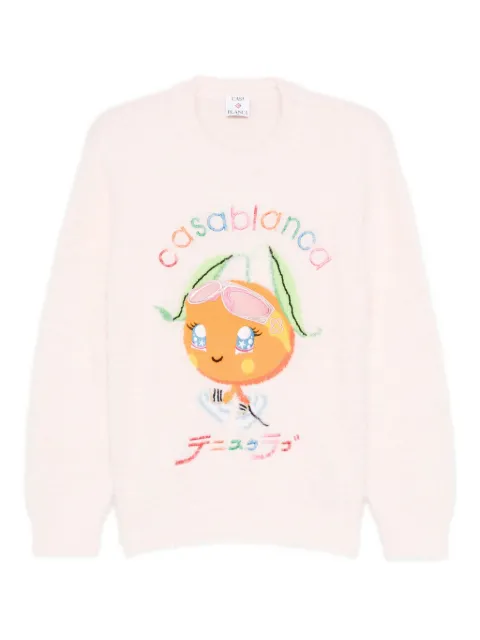 Casablanca logo-embroidered sweatshirt