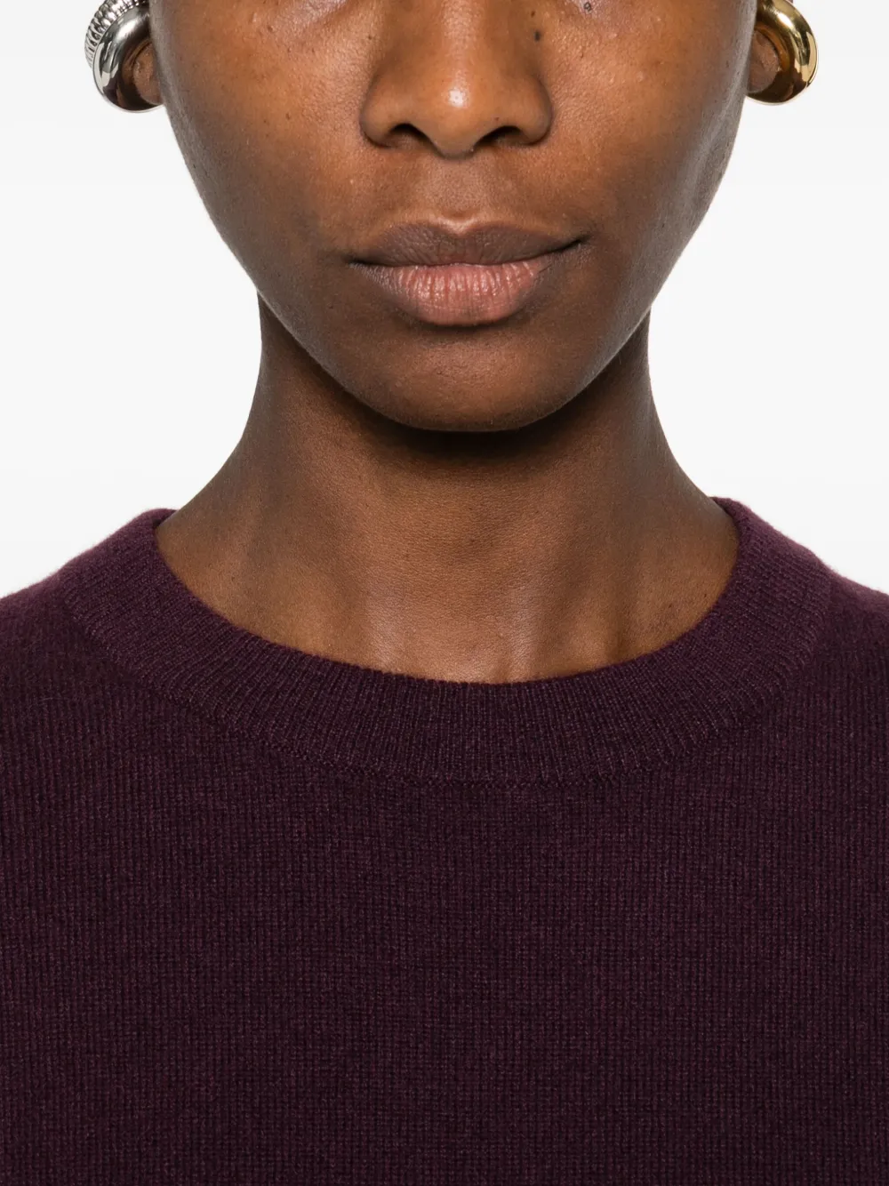 Lisa Yang Round-neck Cashmere Sweater In Purple