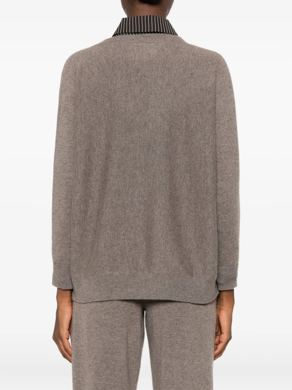 Lisa Yang V-neck Cashmere Sweater In Gray