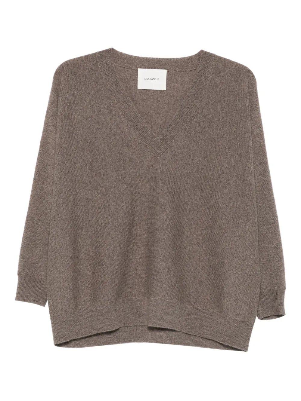 Lisa Yang V-neck cashmere sweater | Brown | Image 1