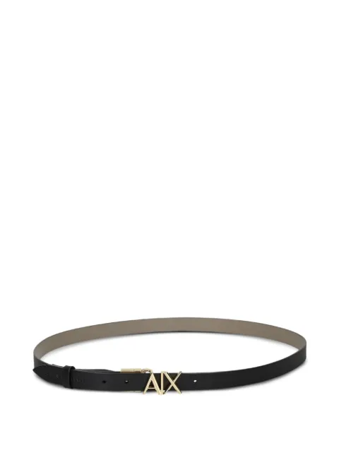 Armani Exchange logo-detail leather belt