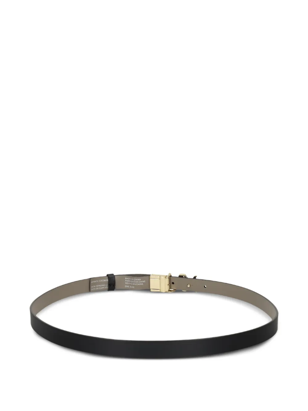 Armani Exchange Leren riem - Zwart