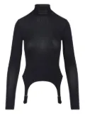 Jean Paul Gaultier Garter high-neck top - Blue