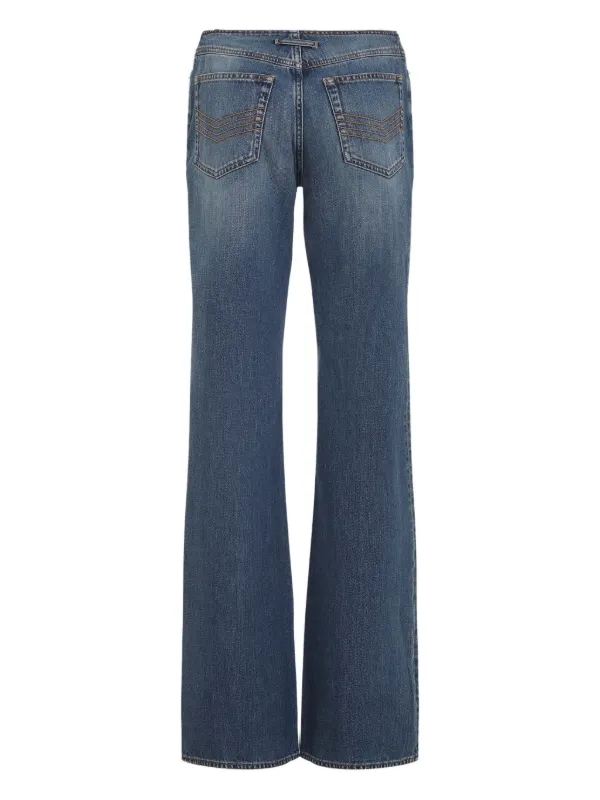 Jean Paul Gaultier zip-detail Jeans | Blue | FARFETCH ZA