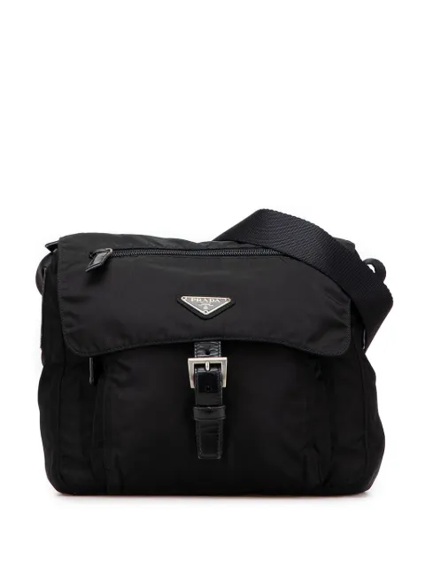 Prada Pre-Owned 2000-2013 Tessuto Zip Buckle Messenger Bag crossbody bag