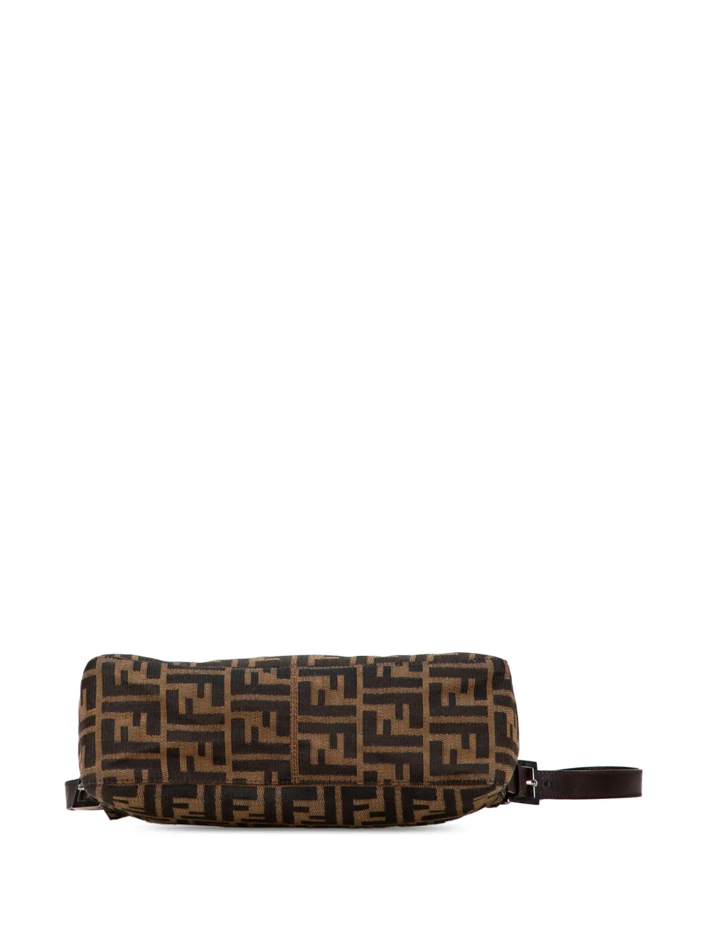 Pre-owned Fendi 20th Century Zucca Canvas Shoulder Bag In Brown