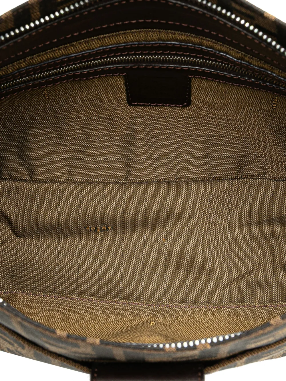 Pre-owned Fendi 20th Century Zucca Canvas Shoulder Bag In Brown