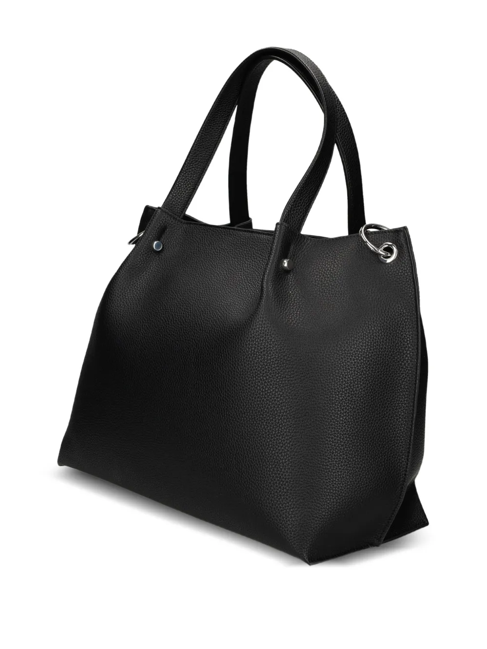 Armani Exchange Logo-detail Tote Bag In Black