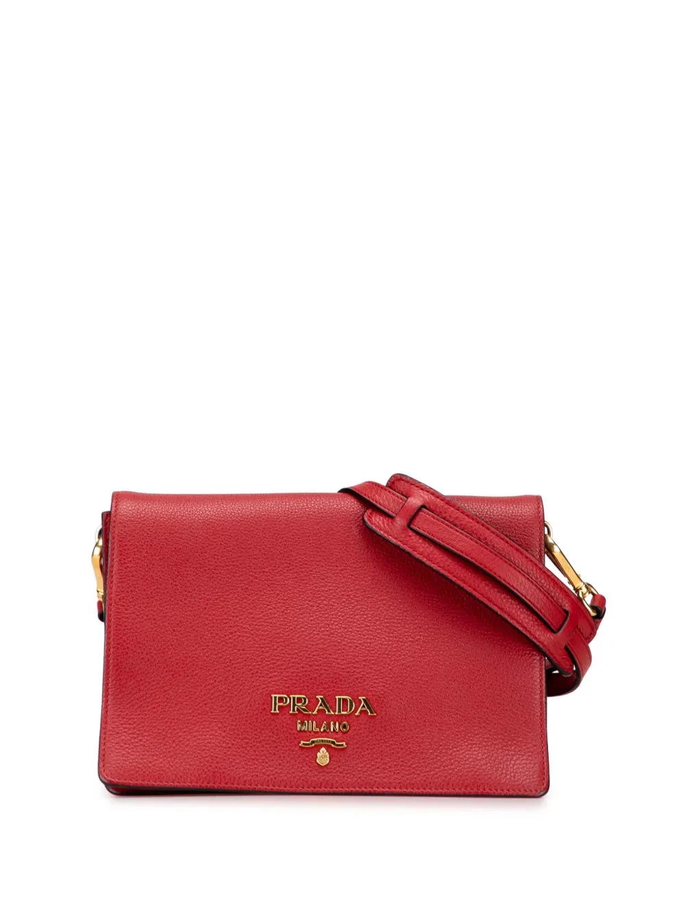 Prada Pre-Owned 2000-2025 Vitello Daino Flap crossbody bag | Red | Image 1