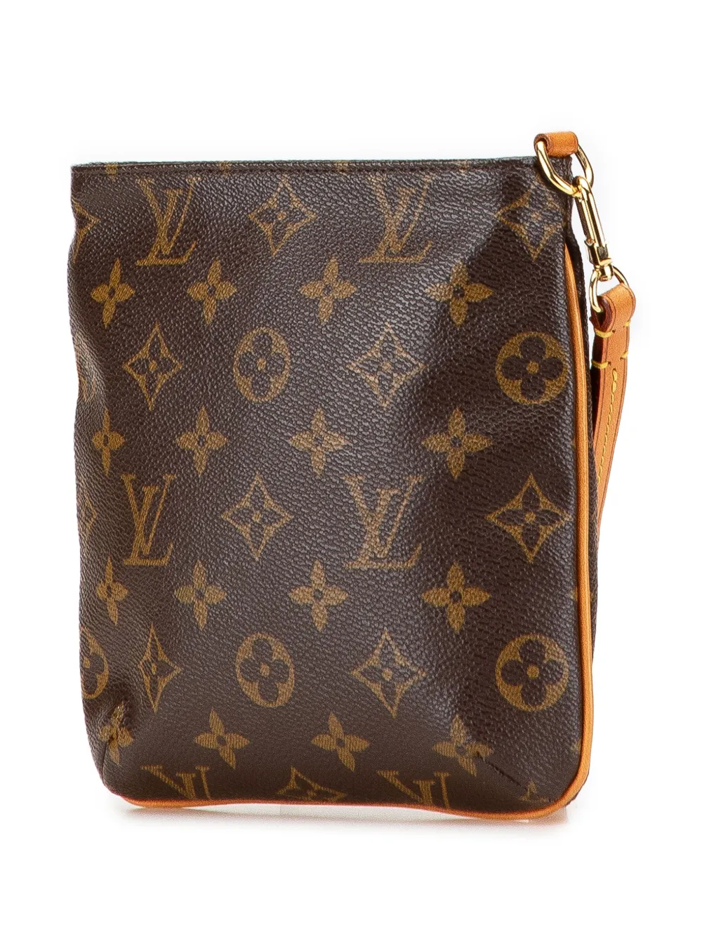 Pre-owned Louis Vuitton 2008 Monogram Partition Clutch Bag In Brown