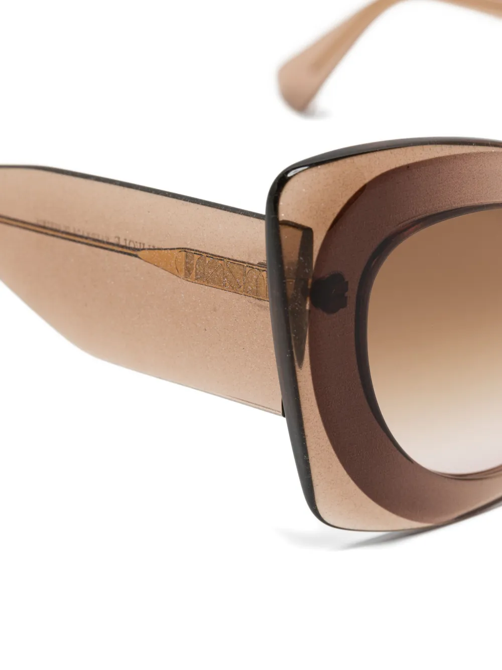  Andy Wolf Cat-eye Gradient Sunglasses - Brown 