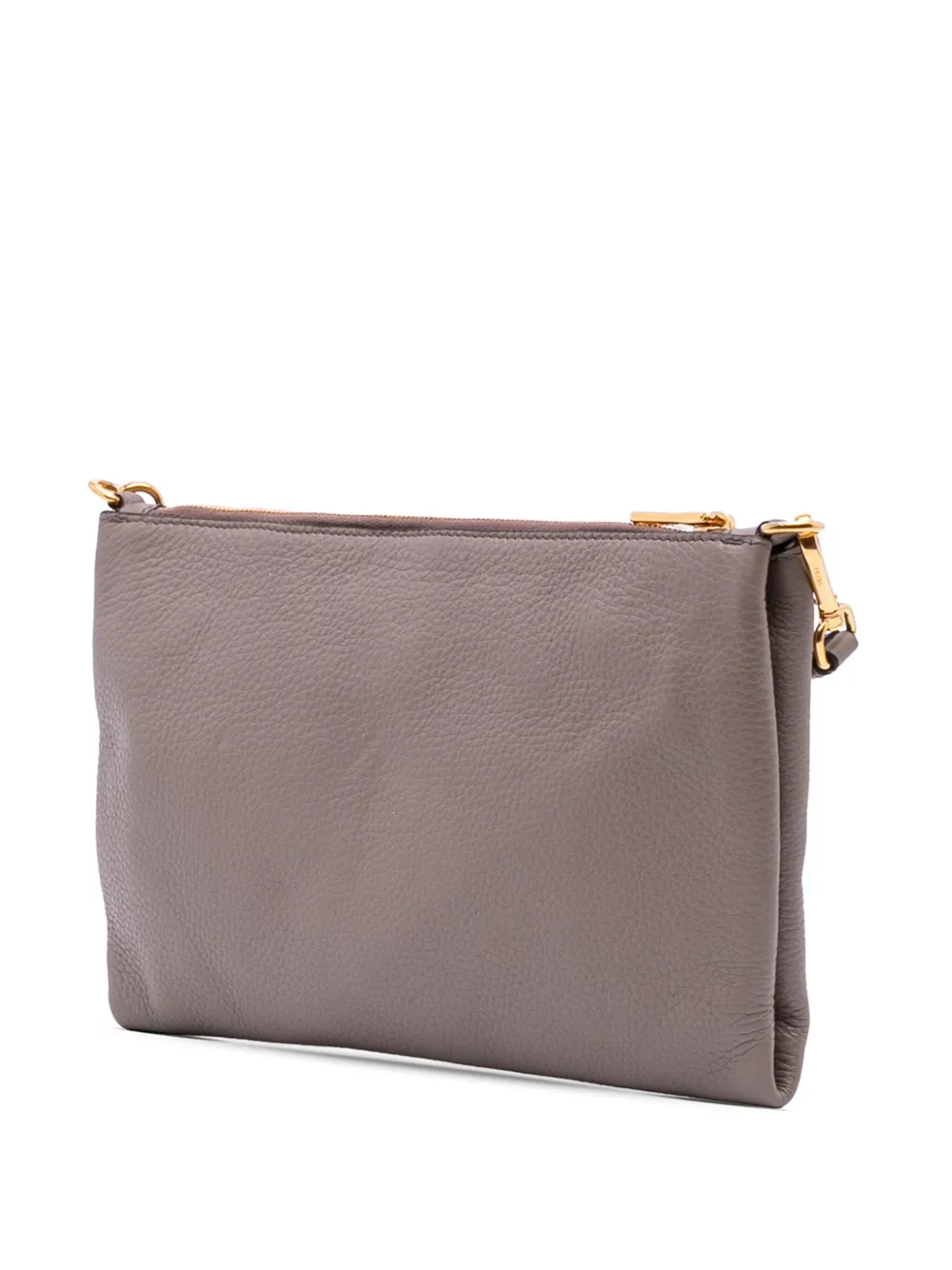 Pre-owned Prada 2000-2025 Vitello Daino Crossbody Bag In Brown