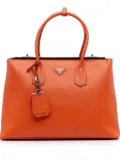 Prada Pre-Owned 2000-2025 Saffiano Cuir Turnlock Twin satchel - Orange