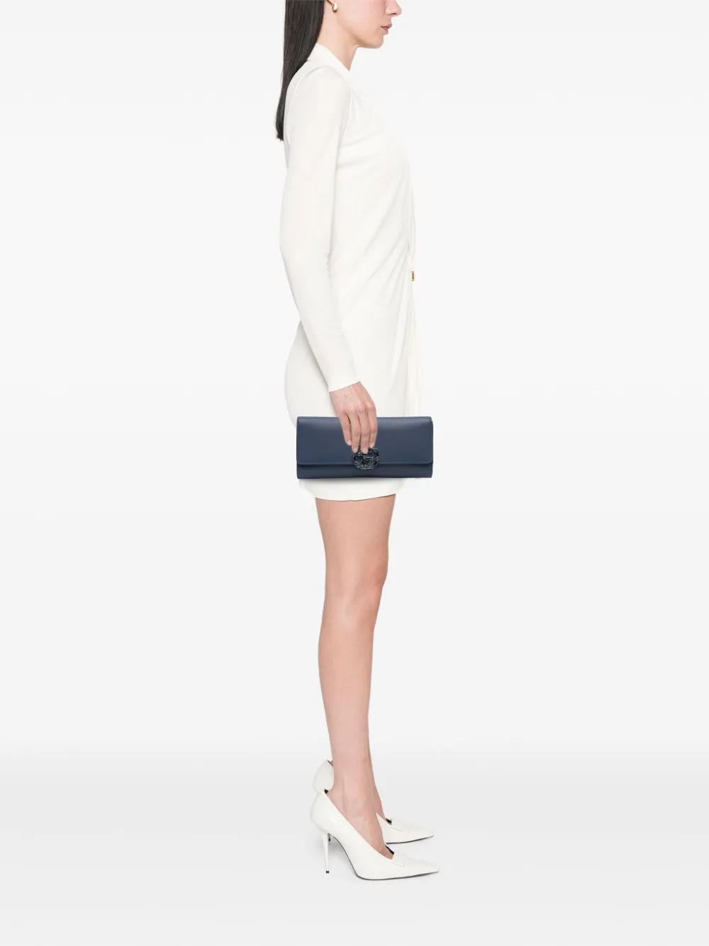 Gucci Pre-Owned 2016-2025 Calfskin Crystals Broadway clutch bag | Pre-Owned | Image 2