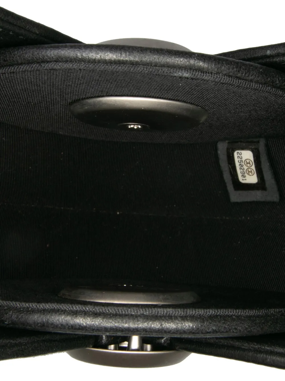 Pre-owned Chanel 2016-2017 Lambskin Evening In The Air Crossbody Bag In Black