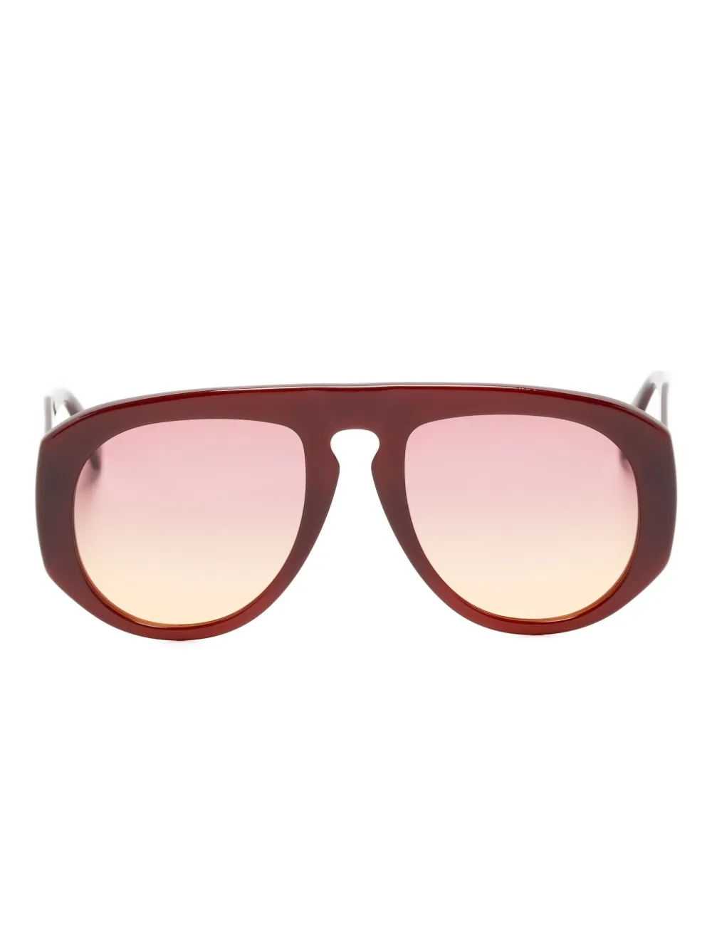Andy Wolf gradient round-frame sunglasses | Red | Image 1