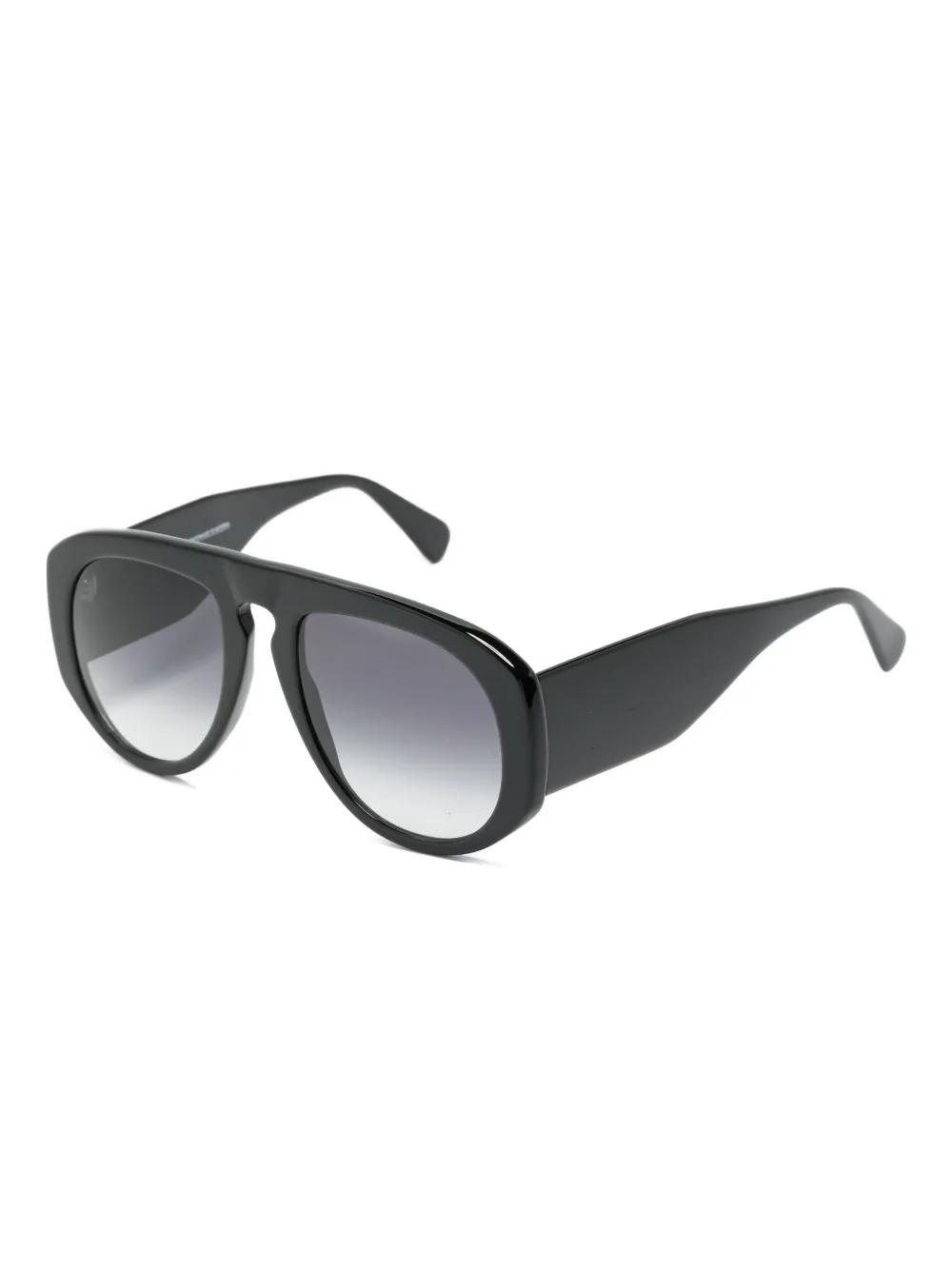 Andy Wolf geometric-frame sunglasses - Zwart