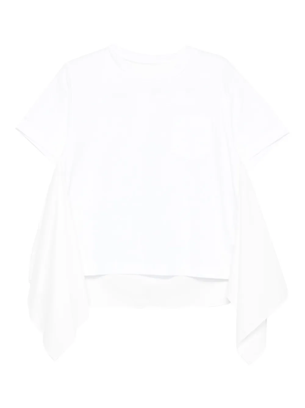 sacai ドレープ トップ - ホワイト sacai ドレープ トップ - ホワイト