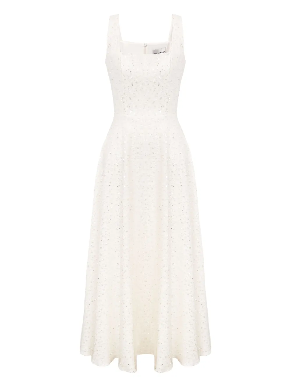 Post Meridiem Sequin-embellished Midi Dress In Neutral