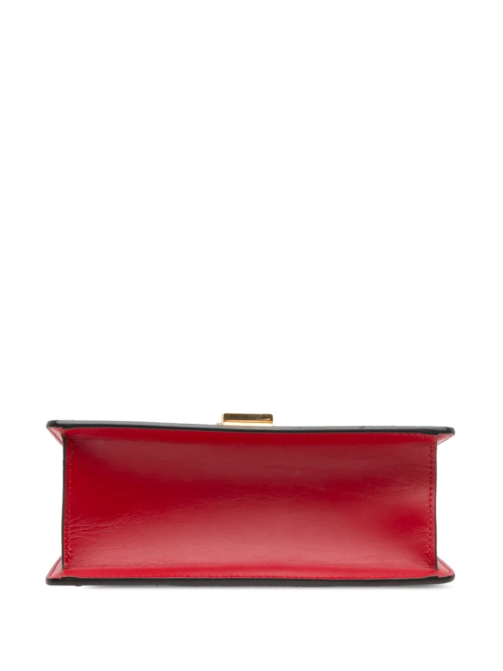Pre-owned Gucci 2016-2025 Mini Calfskin Sylvie Satchel In Red
