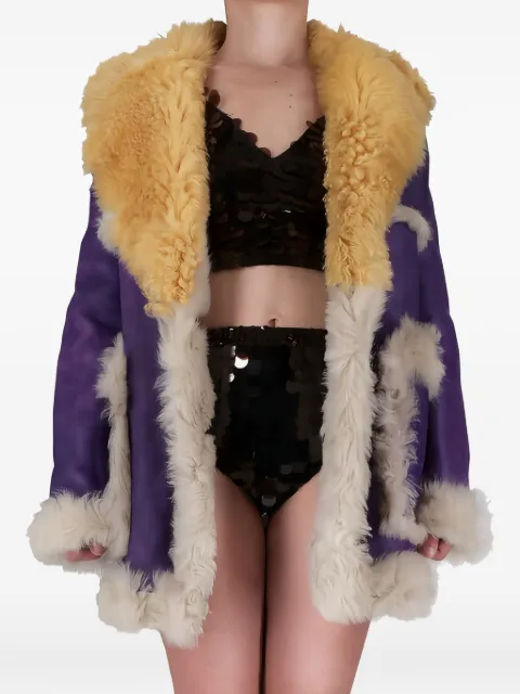 Prada fur-collar coat