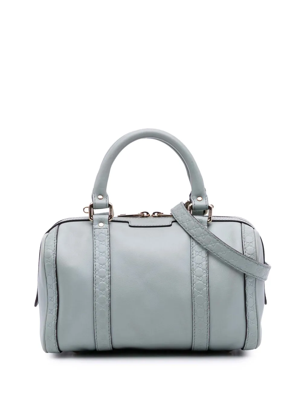 Gucci Pre-Owned 2016-2025 Small Microguccissima Trimmed Leather Joy Boston Bag satchel | Blue | Image 1