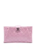 CHANEL Pre-Owned 2015-2016 Quilted Glazed Calfskin Coco Pleats clutch bag - Pink