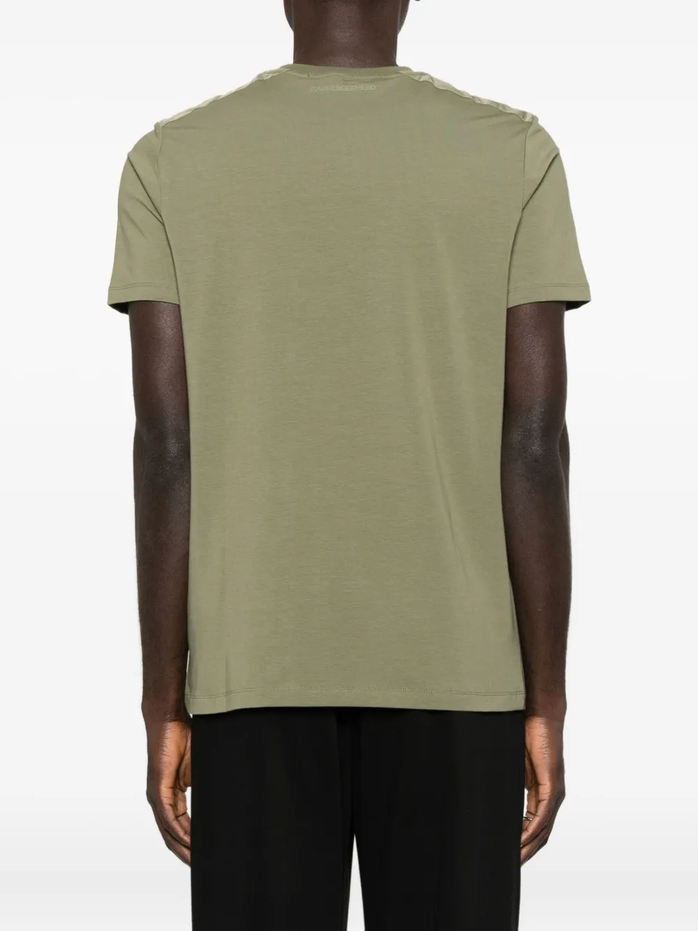 Karl Lagerfeld T-shirt met logodetail Groen