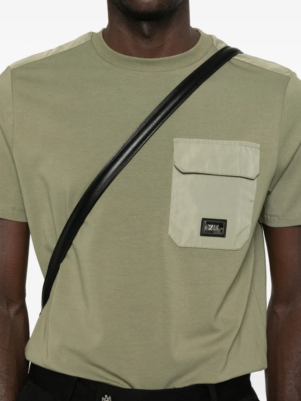 Karl Lagerfeld T-shirt met logodetail Groen