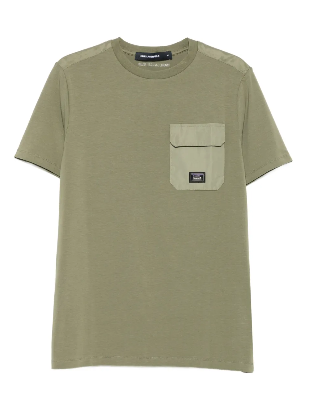 Karl Lagerfeld logo-detail T-shirt | Green | Image 1
