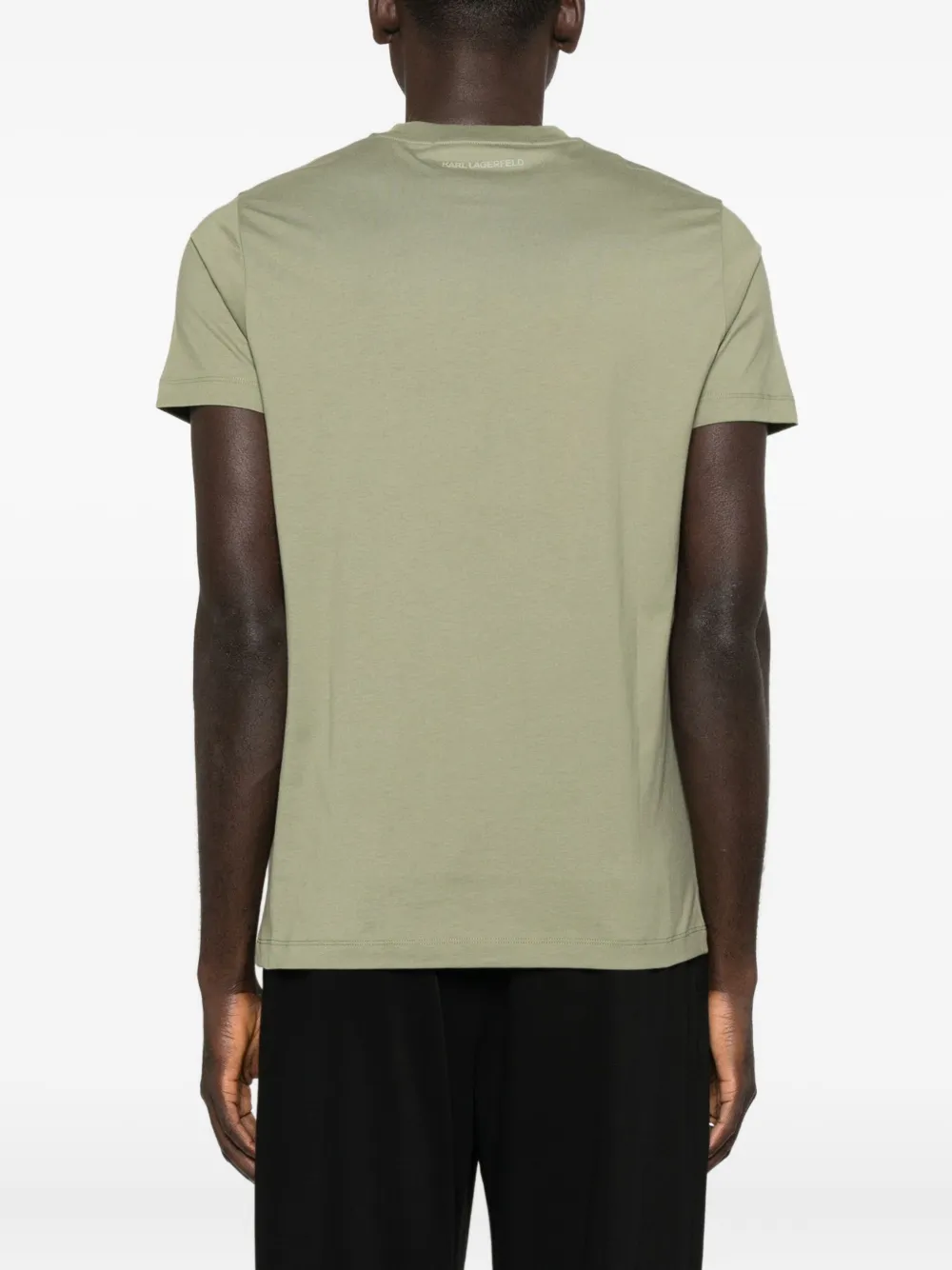 Karl Lagerfeld Karl T-shirt met applicatie Groen