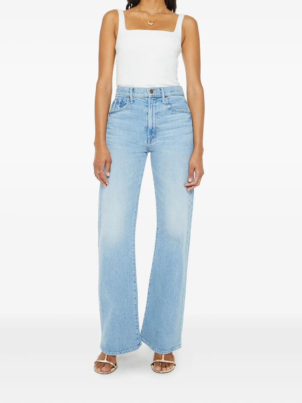 MOTHER Jeans met vijf zakken Blauw