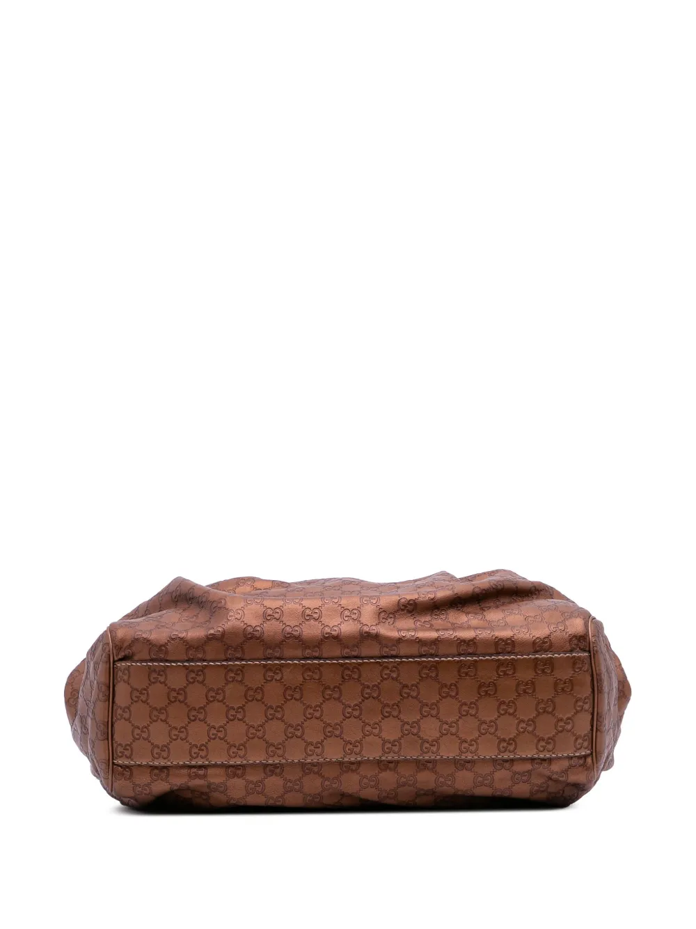 Pre-owned Gucci 2016-2025 Large Ssima Sukey Tote Bag In Brown