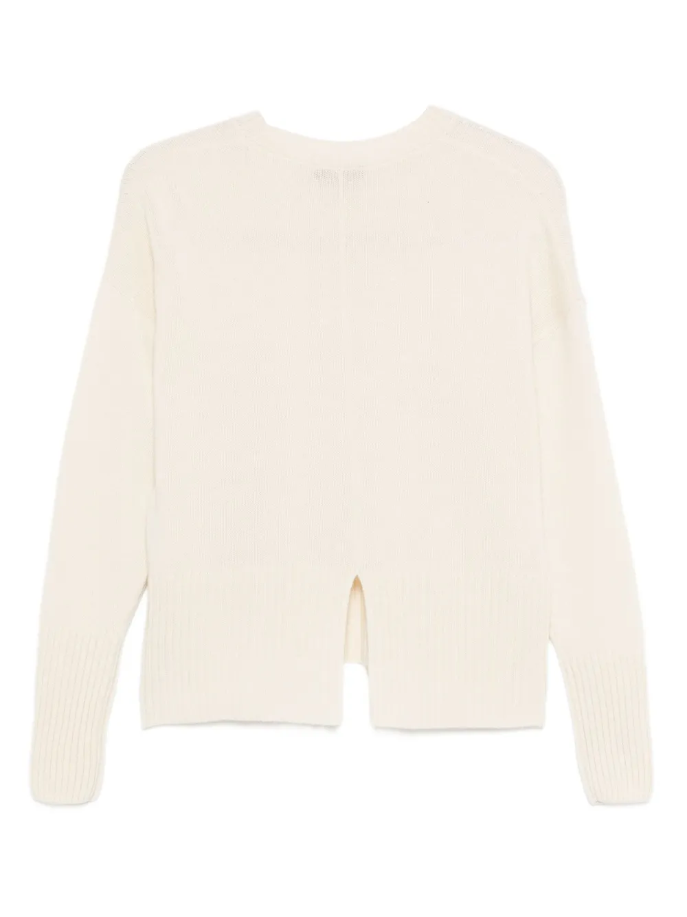 Incentive! Cashmere Ribbed Cashmere Sweater In Neutral